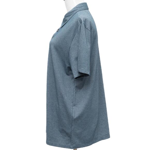 Zachary Prell Short Sleeve Golf Polo In Grey Size Large - Picture 2 of 9